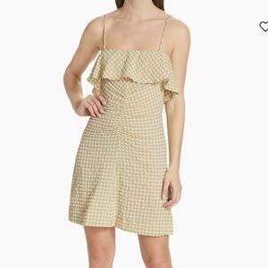 Ganni Stretch Seersucker Minidress